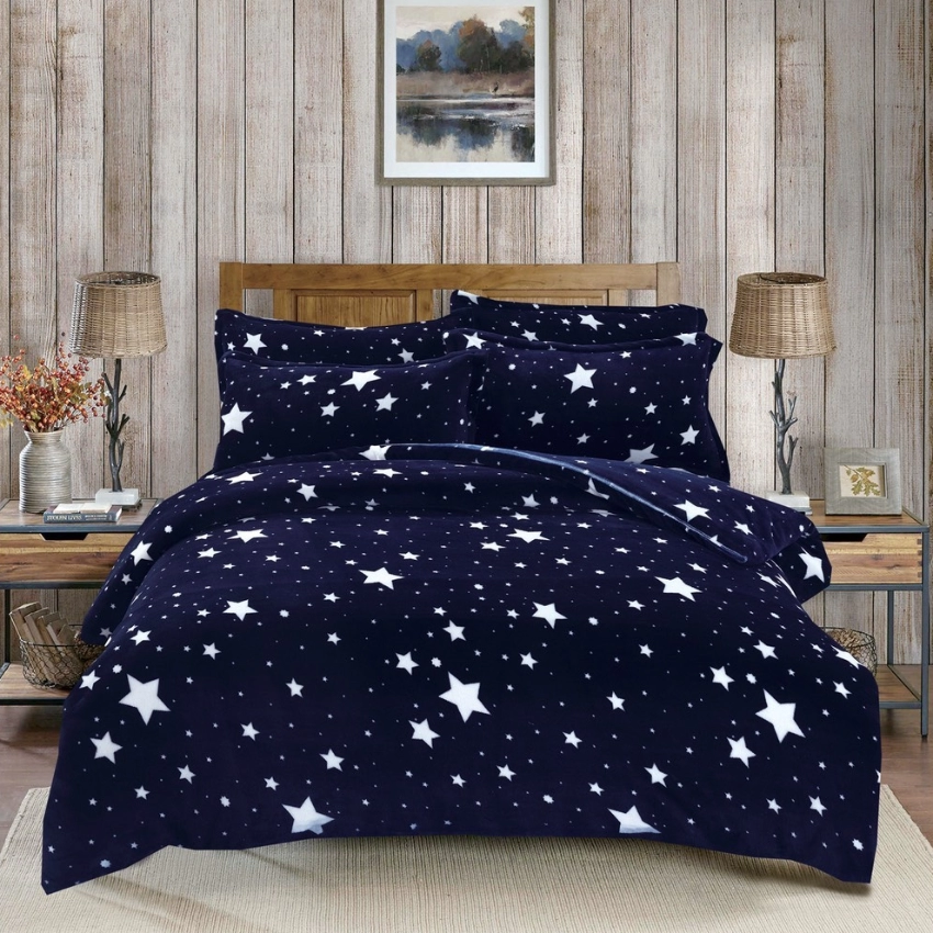 法蘭絨床包組 點點