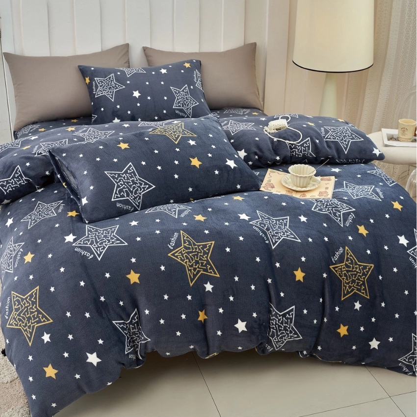 法蘭絨床包組 星空下