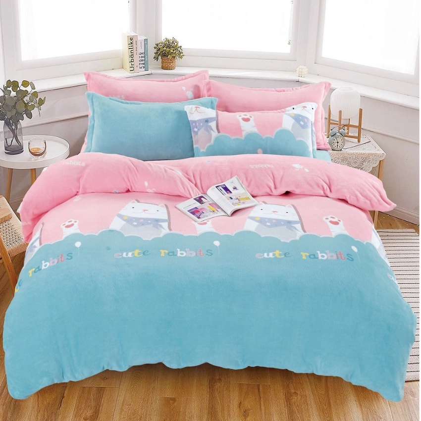 法蘭絨床包組 溫柔